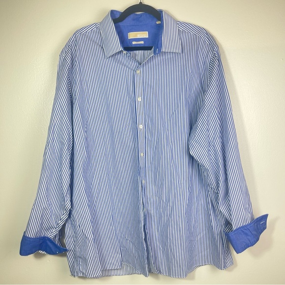 Michael Kors Striped Button Up Shirt - Picture 1 of 4